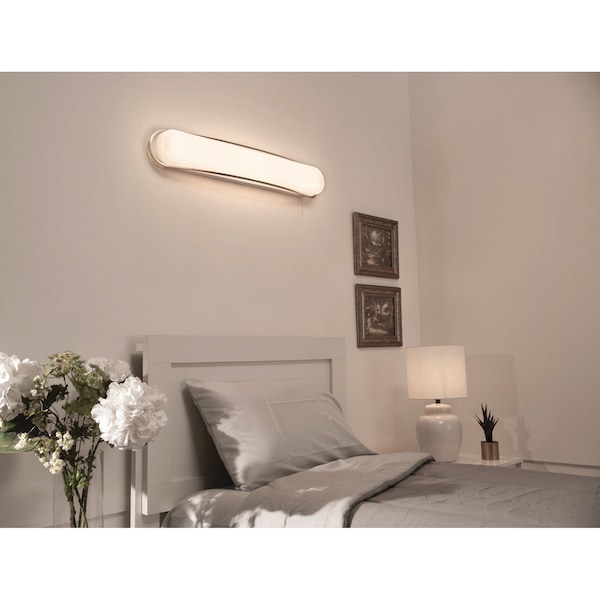 Curve 36'' LED Overbed Wall Light - Satin Nickel
